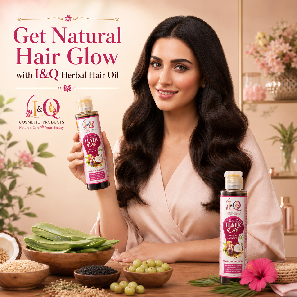 I&Q Korean Standard Herbal Hair Oil