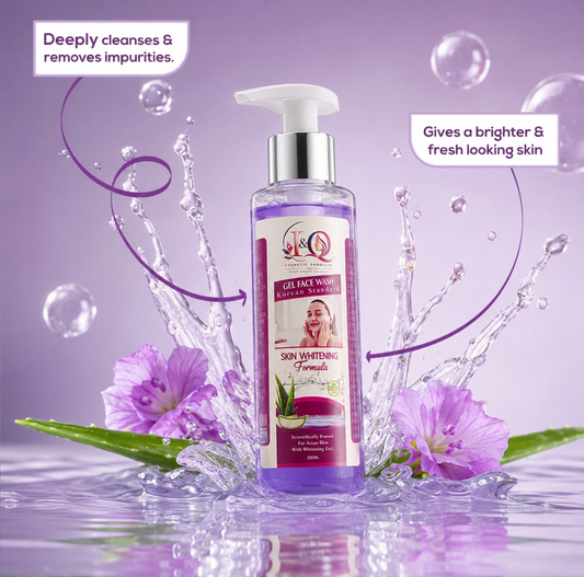 I&Q Korean Standard Gel Face Wash – Aloe Vera Skin Brightening Formula