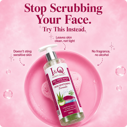I&Q Korean Standard Gel Face Wash – Skin Brightening Formula