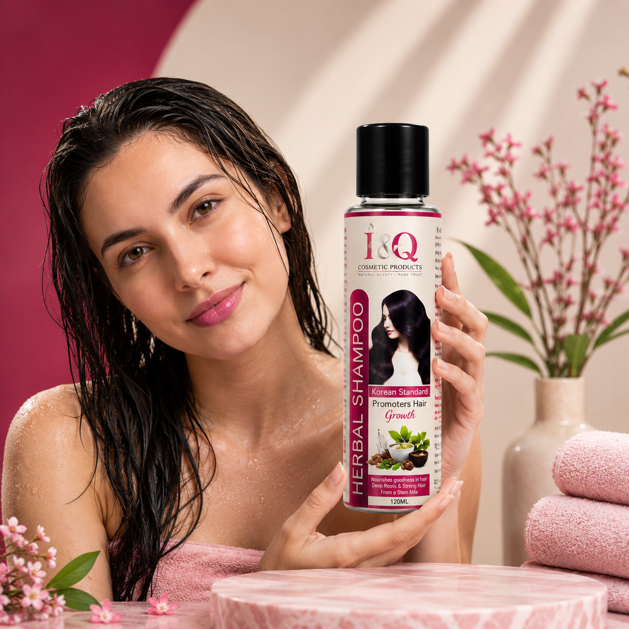I&Q Natural Ayurvedic Herbal Shampoo – Hair Growth & Hair Fall Care