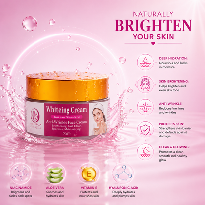 I&Q Korean Standard Anti-Wrinkle Face Cream – Skin Brightening & Moisturizing